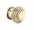 Aged Brass Beehive Cabinet Knob 30mm