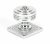 Polished Chrome Tewkesbury Square Mortice Knob Set