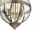 Vanessa 3 Light Pendant Antique Brass And Clear