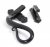 Black Locking Shepherd's Crook Fastener - LH