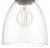 Dar Arvin Pendant Antique Chrome & Glass