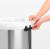 Brabantia Touch Bin 60lt - Platinum with Fingerprint Proof Matt Steel Lid