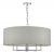 Dar Jamelia 5 Light Pendant Polished Chrome & Grey