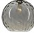 Dar Aulax 1 Light Pendant Silver Smoked Glass with Dimple Effect