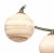 Atiya 6 Light Sem-Flush Ceiling Light Antiq Brass-Planet Glass