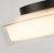 Searchlight Puck Bathroom Ceiling Light, Matt Black