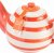 Siip Wide Horizontal Stripe 6 Cup Teapot - Red