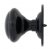 Black Round Centre Door Knob