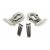 Pewter 50mm Euro Door Pull (Back to Back fixings)