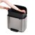 Brabantia Bo 36 Litre Pedal Bin in Fingerprint Proof Matt Steel