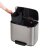 Brabantia Bo 11+23lt Pedal Bin - Fingerprint Proof Matt Steel