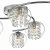 Dar Elma 6lt Semi Flush Polished Chrome & Crystal