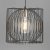 Dar Taplow 1 Light Pendant Black / Copper