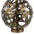Dar Voyage Table Lamp Woven Ant Copper Ball w/Matching Linen Shd