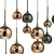 Dar Aurelia 15lt Bar Pendant Black Chrome & Multi Colour