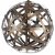 Dar Voyage 1 Light Pendant Antique Copper Ball