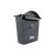 Sterling Classic Galvanised Steel Post Box in Black