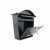 Sterling Classic Galvanised Steel Post Box in Black