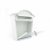 sterling classic galvanised steel post box in white