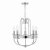 Dar Heythrope 5 Light Pendant Polished Nickel