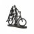 Elur Iron Figurine Couple with Bicycle 14cm