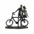 Elur Iron Figurine Couple with Bicycle 14cm