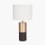Pacific Lifestyle Etosha Table Lamp - Dark Wood and Gold Metal
