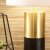 Pacific Lifestyle Etosha Table Lamp - Dark Wood and Gold Metal