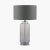 Pacific Lifestyle Vivienne Ombre Glass Table Lamp - Grey
