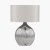 Pacific Lifestyle Gemini Etched Ceramic Table Lamp - Silver