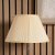 Pacific Lifestyle Bacall Almond Silk Knife Pleat Empire Lampshade 50cm