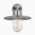 Pacific Lifestyle Lilium Metal and Glass Fisherman Wall Light - Brushed Steel