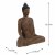 Elur Carved Wood Effect Buddha Sitting 29cm