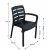 Trabella Roma Square Table with 4 Siena Chairs - Anthracite