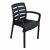 Trabella Roma Square Table with 4 Siena Chairs - Anthracite