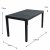 Trabella Roma Rectangular Table with 6 Siena Chairs -Anthracite