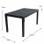 Trabella Roma Rectangular Table - Anthracite