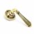 Aged Brass Hinton Lever on Rose Set