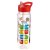Puckator Reusable 550ml Water Bottle with Flip Straw - Game Over