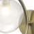 Nakita Wall Light Antique Brass With Clear/Opal Glass