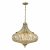 Asmara 6 Light Pendant Antique Brass Crystal