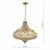 Asmara 6 Light Pendant Antique Brass Crystal