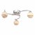 Atiya 3 Light Semi Flush Ceiling Light Polished Chr-Planet Glass