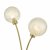 Avari 2 Light Table Lamp Satin Brass Glass