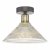 Boyd 1 Light Flush Antique Brass with Glass Shade