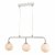 Feya 3 Light Bar Pendant Polished Chrome Opal Glass