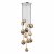 Mikara 12 Light Cluster Pendant Polished Chrome Glass 1.5M