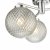 Wayne 3 Light Semi Flush Polished Chrome Glass IP44