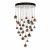 Aurelia 30 Light Cluster Pendant In Copper & Bronze 3M Drop