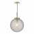 Avari 1 Light Pendant Satin Brass And Clear Frosted Glass